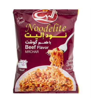 نودل گوشت 75 گرم اليت