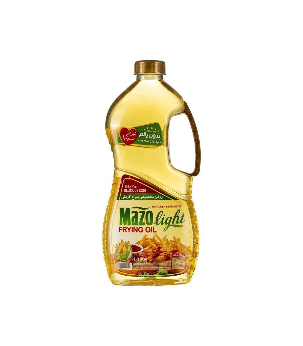 روغن ذرت و كنجد 1/800 ليتر مازولايت