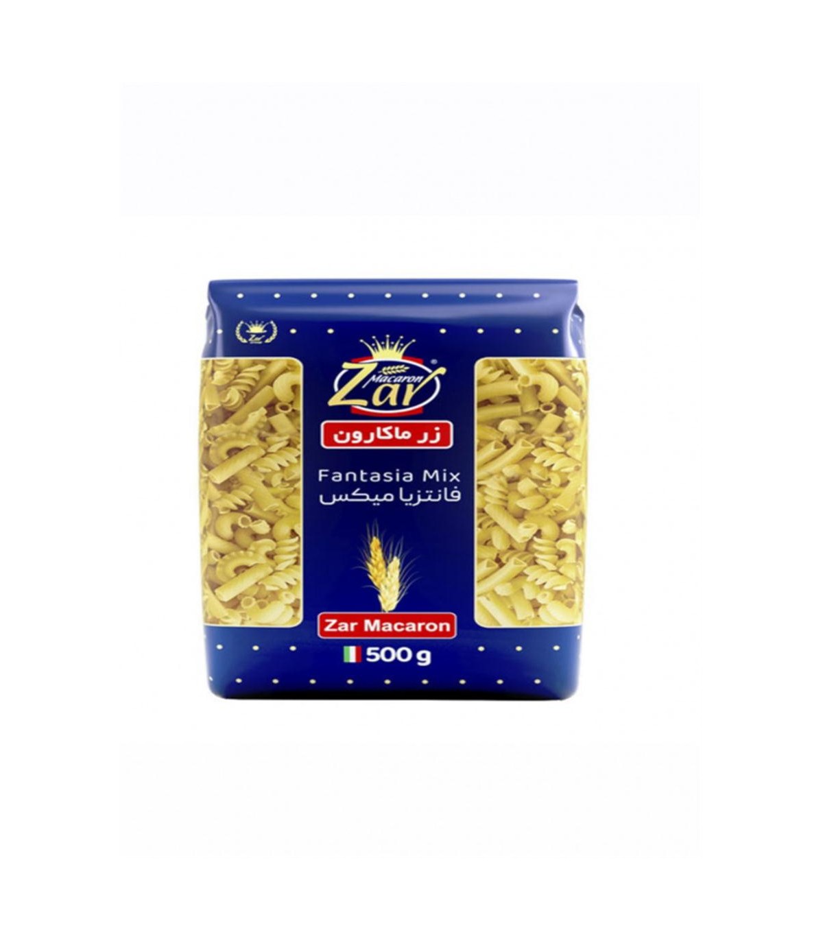 ماكاروني فرمي 500 گرم ميكس زر