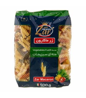 ماكاروني 500 گرم فرمي مته اي سبزيجات زر