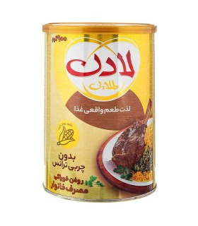 روغن جامد 900 گرم طلايي لادن