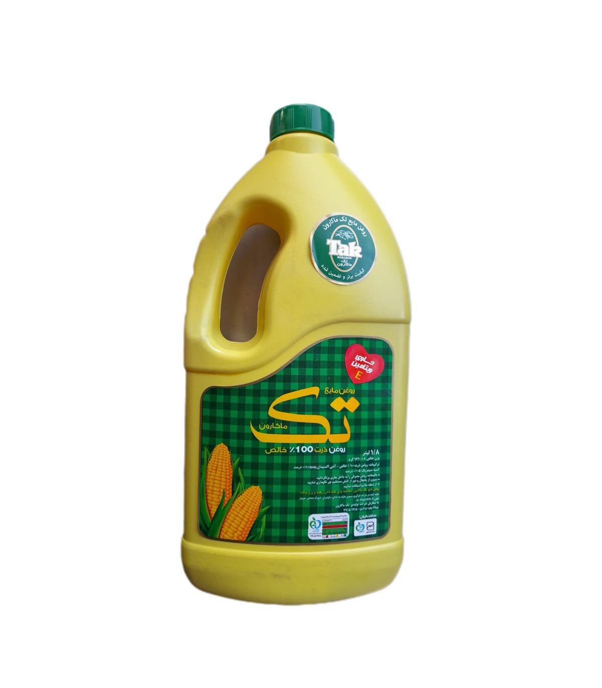 روغن ذرت 1/800 ليتر پلي اتيلن تك