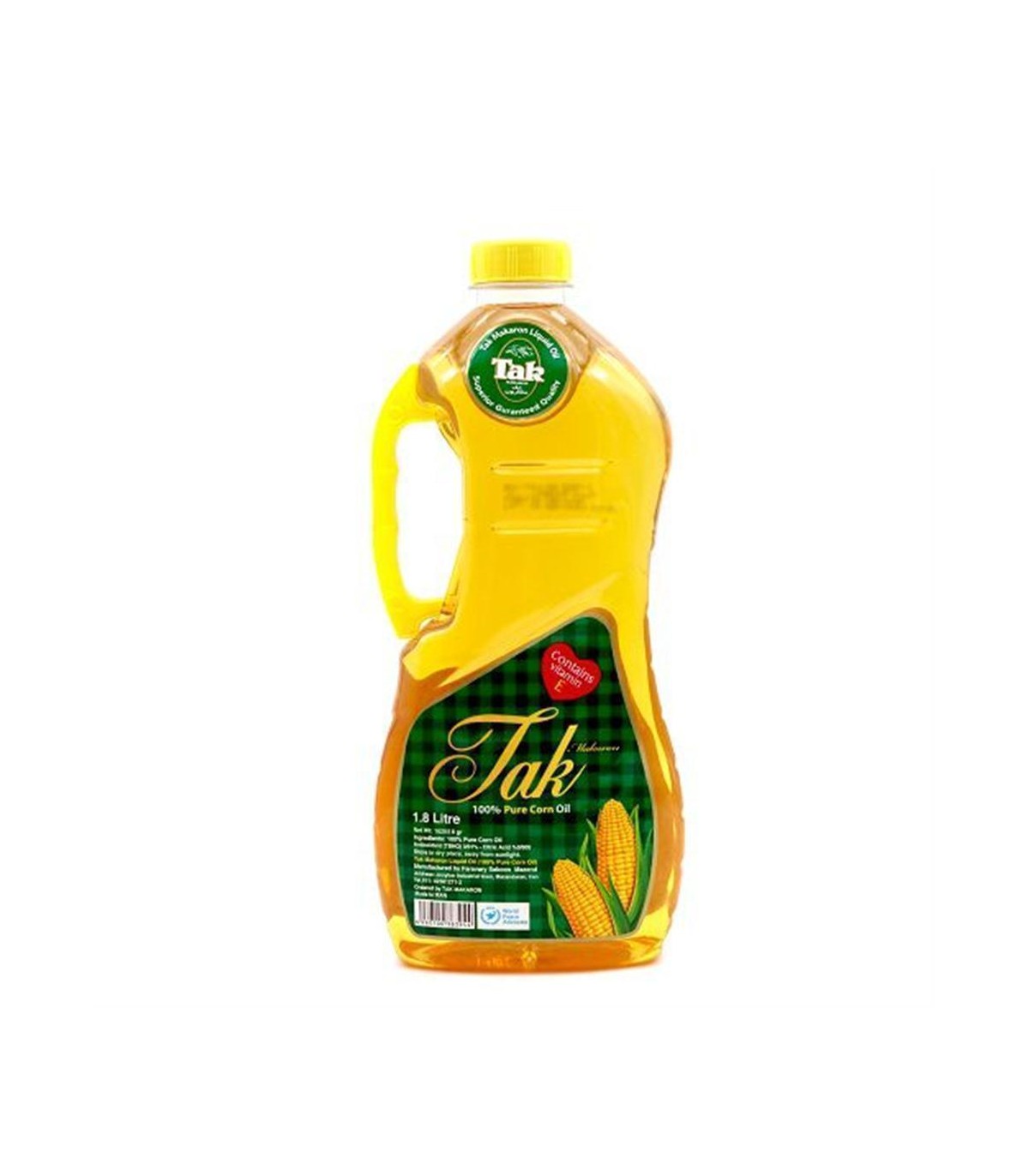روغن ذرت و آفتاب گردان 1/800 ليتر تك