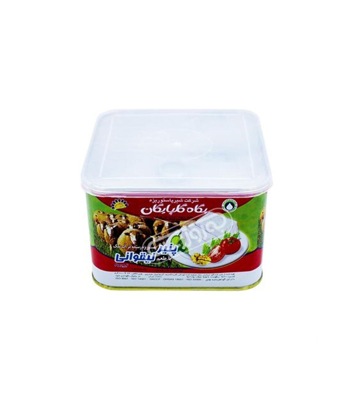 پنير ليقوان گوسفندي 800 گرم حلب پگاه
