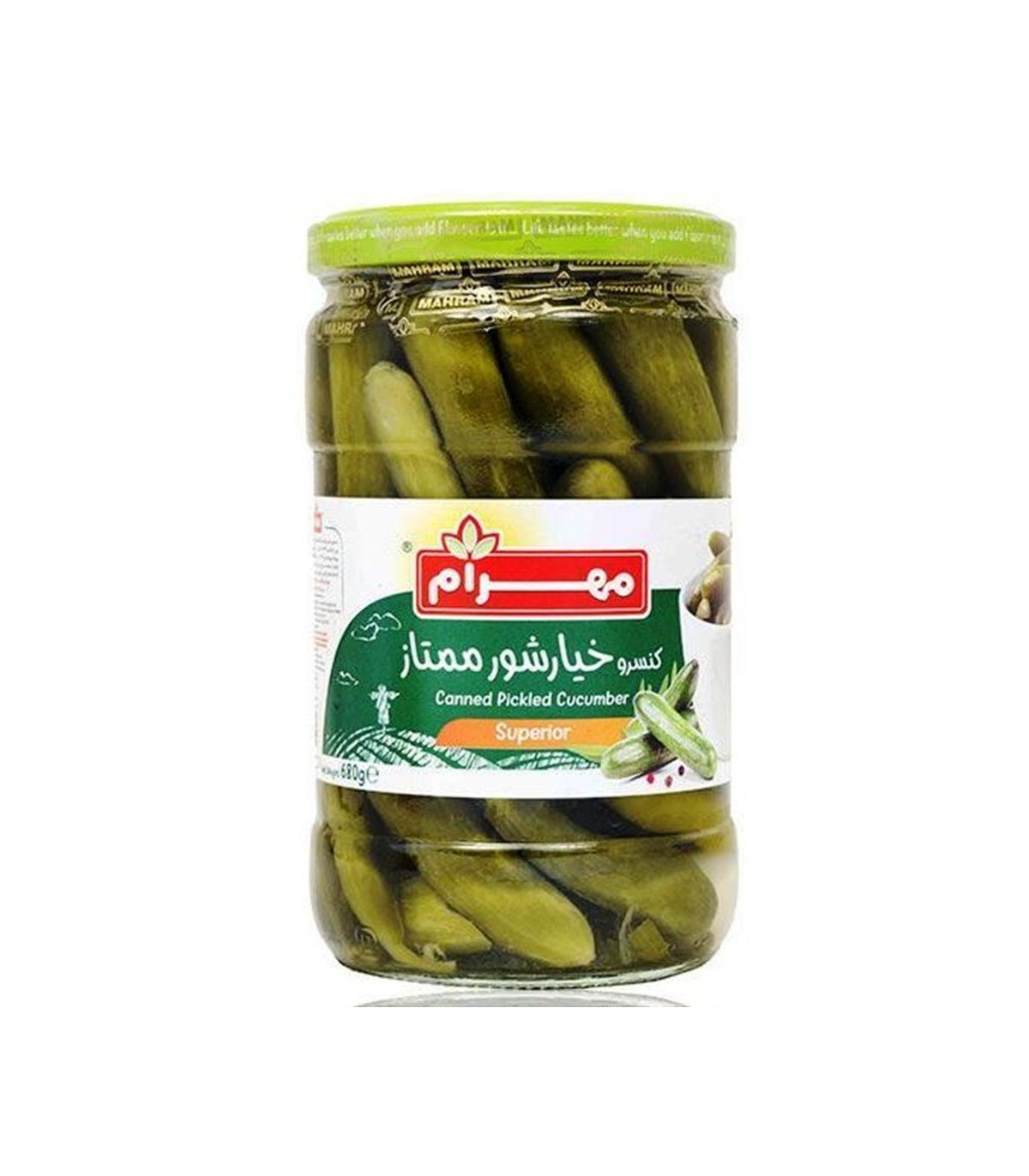 خيارشور 680 گرم ممتاز مهرام