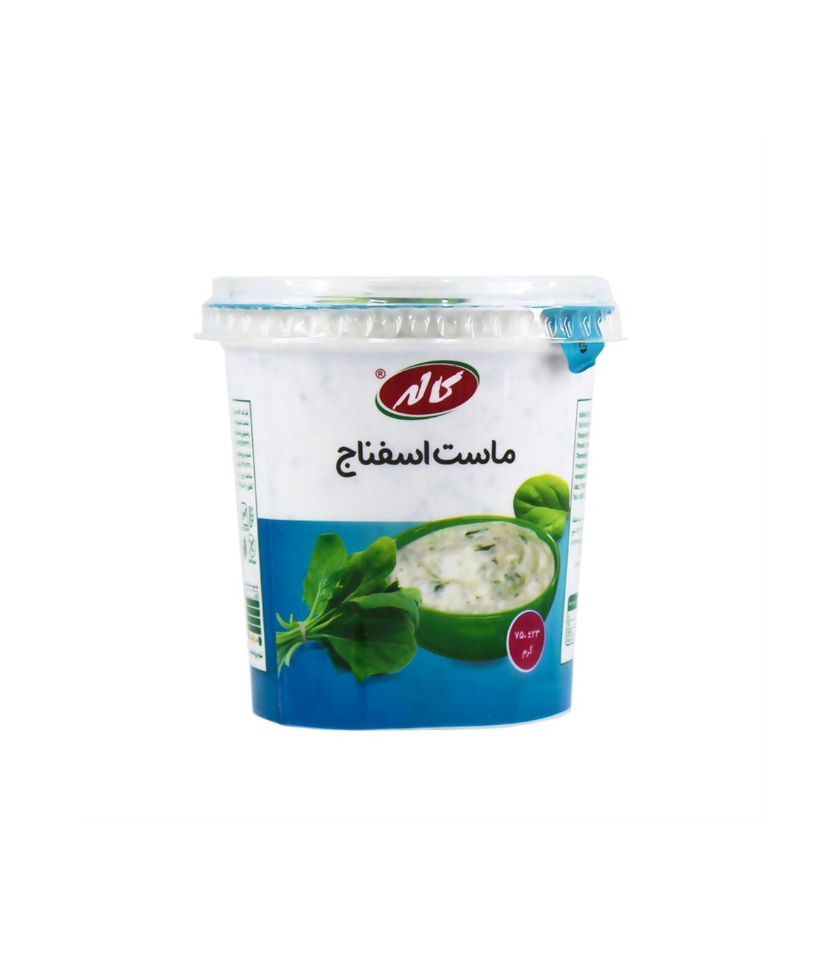 ماست 750 گرم اسفناج كاله
