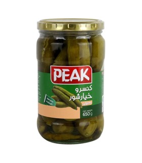 خيارشور 650 گرم معمولي پيك