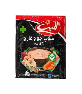 سوپ جو و قارچ باخامه اليت