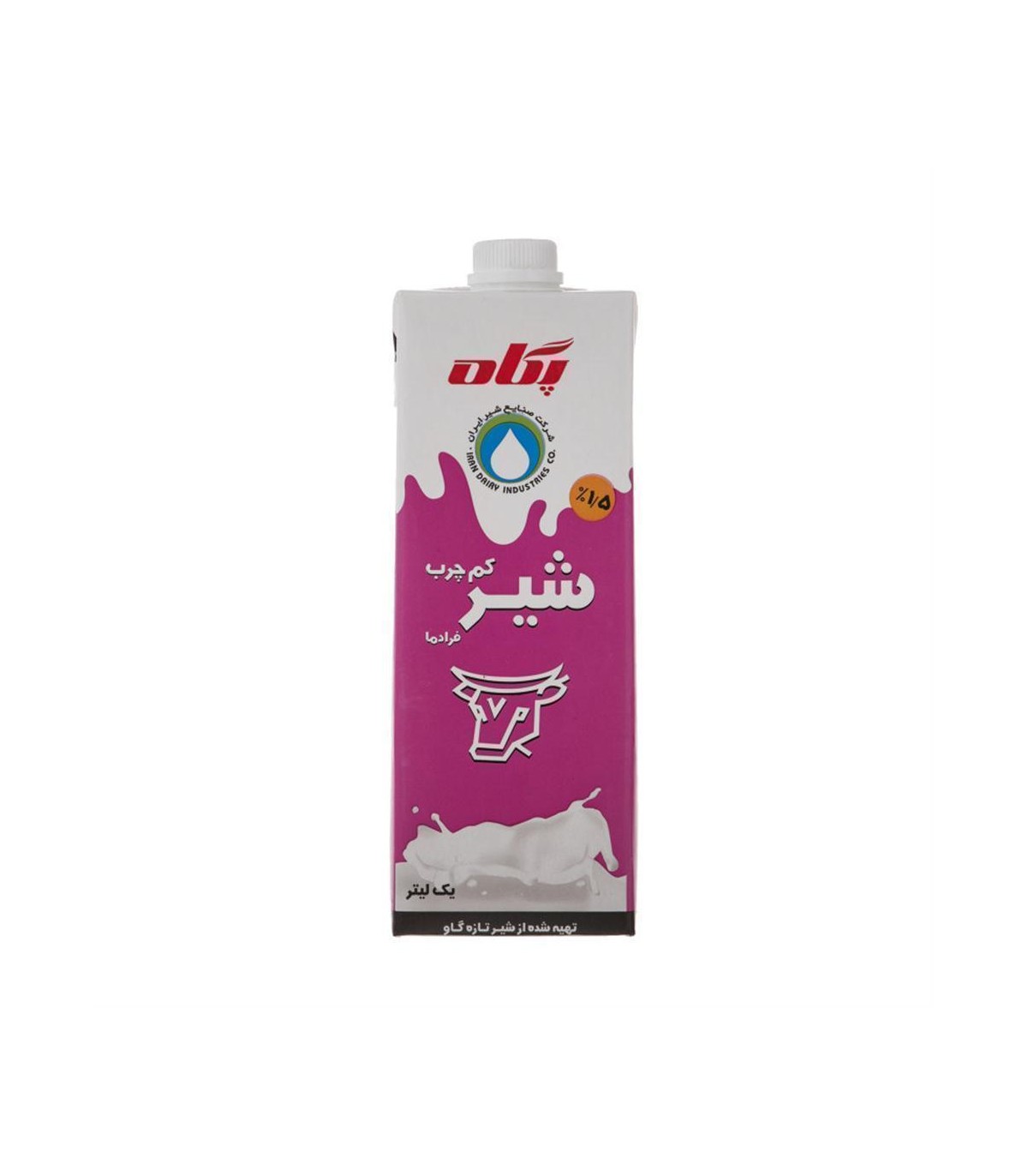 شير استريل كم چرب 1 ليتر پگاه
