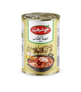 كنسرو 380 گرم لوبياچيتي باقارچ خوشبخت