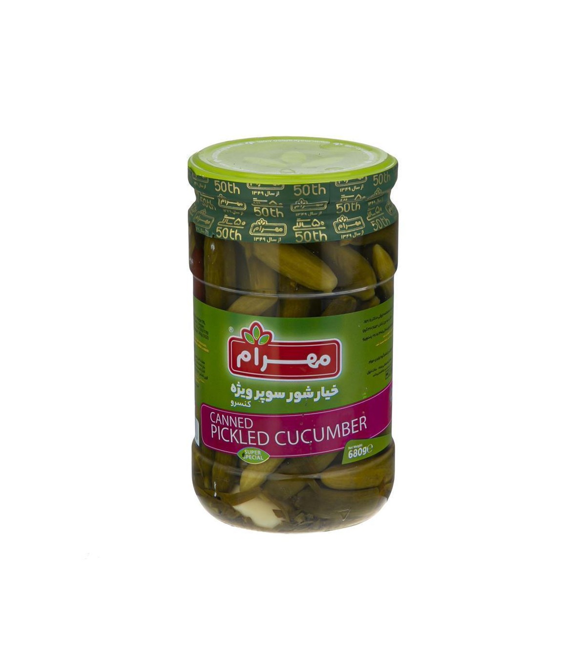 خيارشور 680 گرم سوپرويژه مهرام