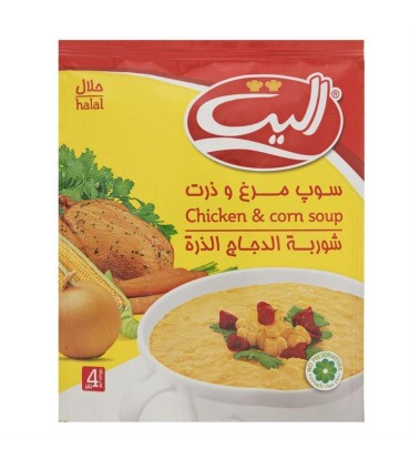 سوپ مرغ و ذرت اليت