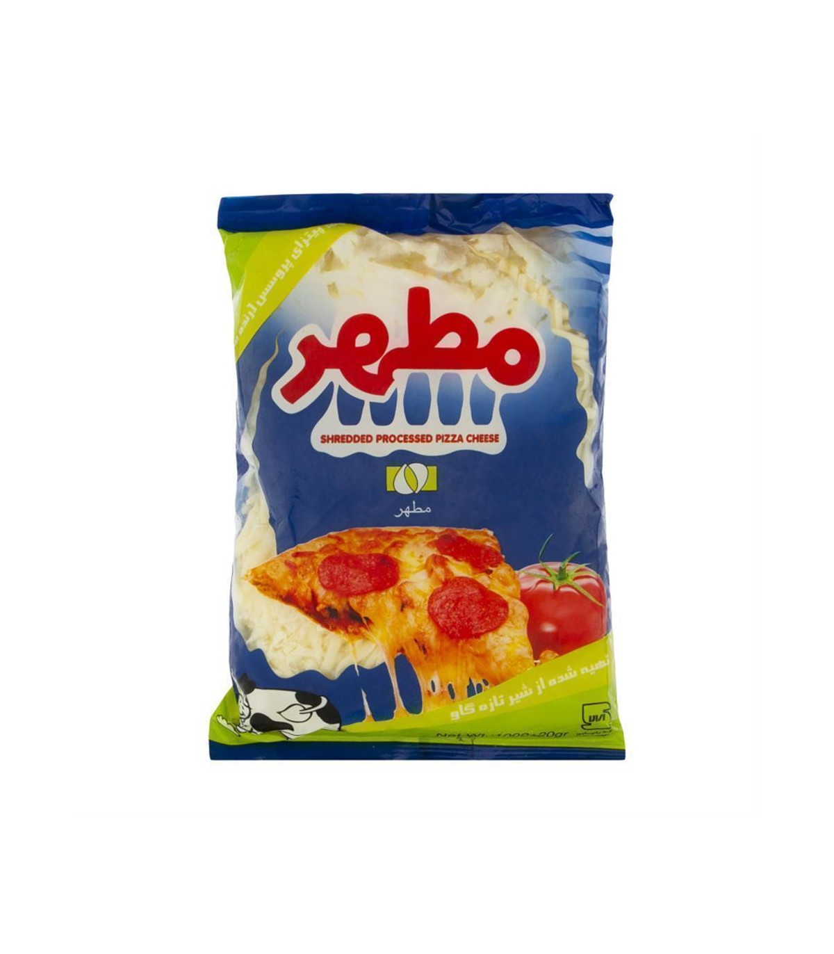 پنير پيتزا 1 كيلو تك رنگ مطهر