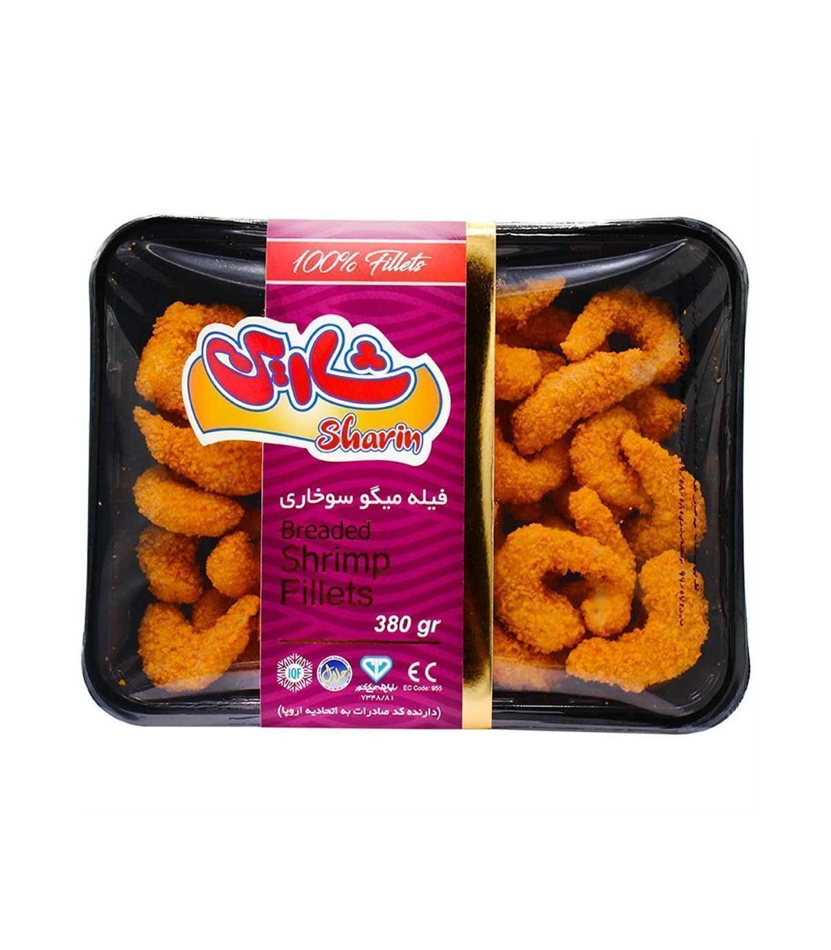 ميگو سوخاري فيله 380 گرم شارين
